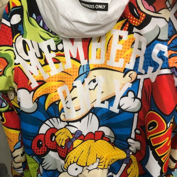 RARE LIMITED EDITION MEMBERS ONLY X NICKELODEON ANORAK HALF ZIP WINDBREAKER - Picture 6 of 12